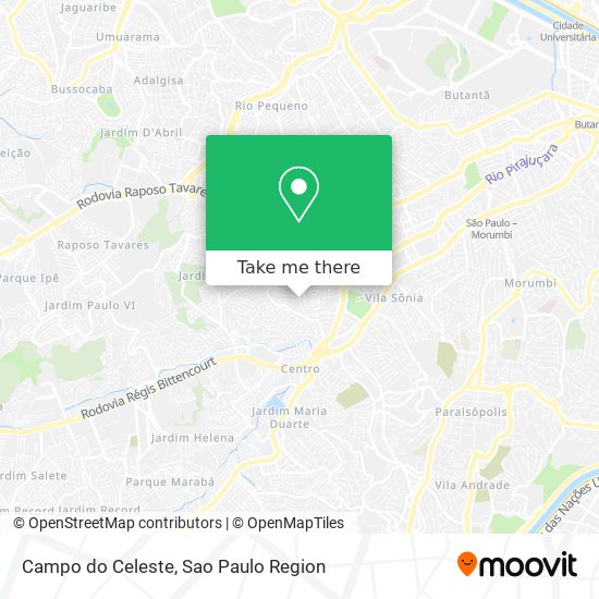 Campo do Celeste map