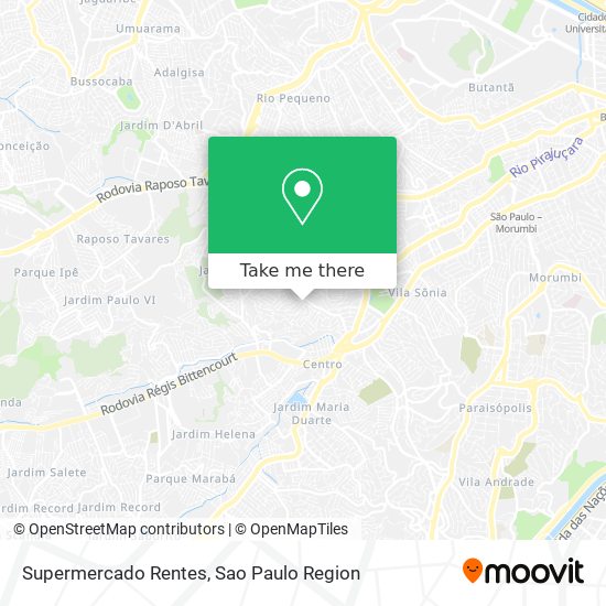 Supermercado Rentes map