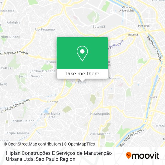Hiplan Construções E Serviços de Manutenção Urbana Ltda map