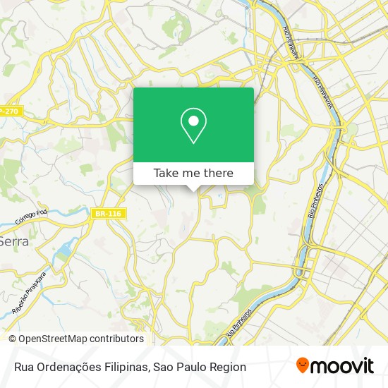 Rua Ordenações Filipinas map