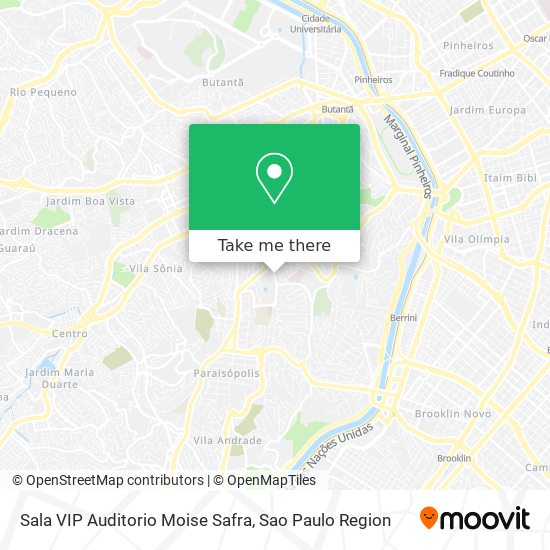 Sala VIP Auditorio Moise Safra map