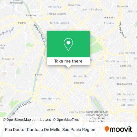 Rua Doutor Cardoso De Mello map