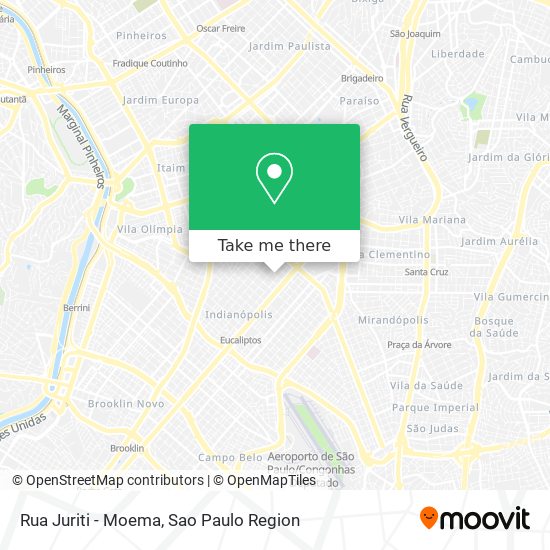 Mapa Rua Juriti - Moema