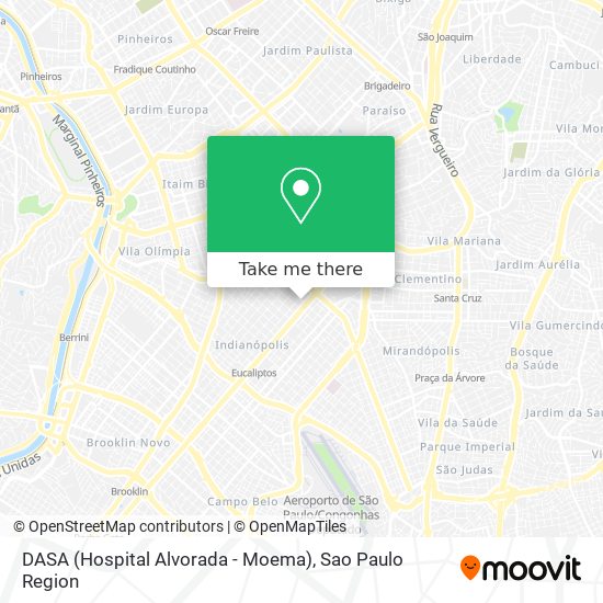 DASA (Hospital Alvorada - Moema) map