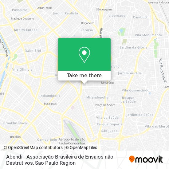 Mapa Abendi - Associação Brasileira de Ensaios não Destrutivos