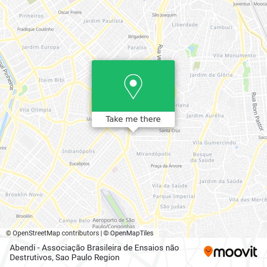 Abendi - Associação Brasileira de Ensaios não Destrutivos map