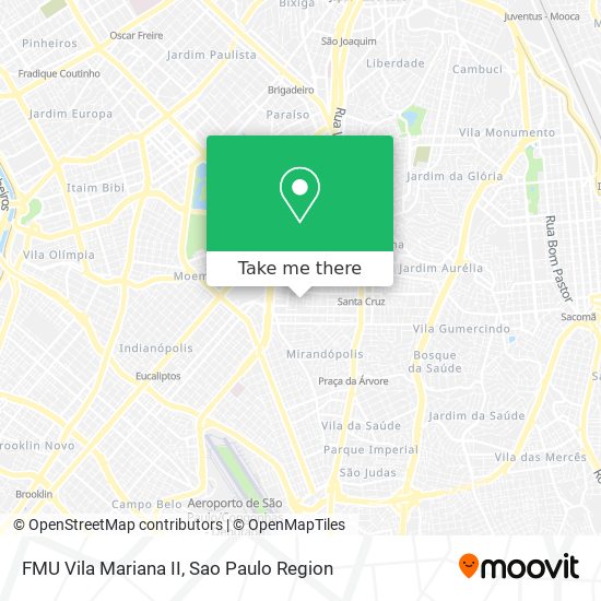 Mapa FMU Vila Mariana II