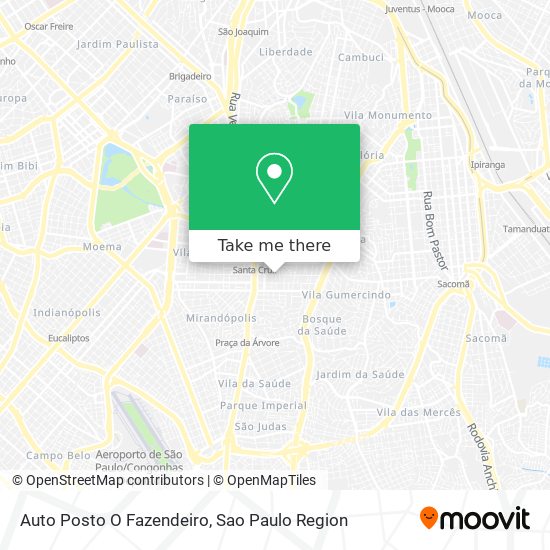 Mapa Auto Posto O Fazendeiro