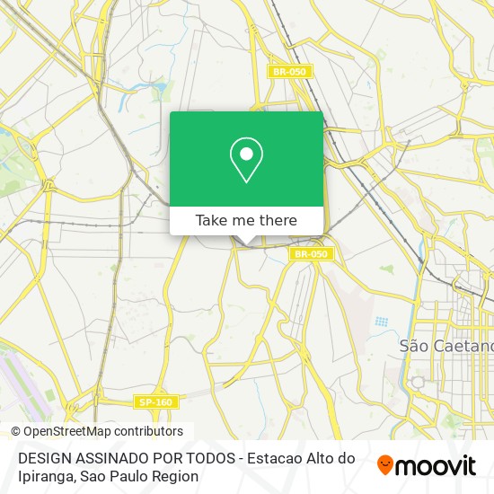 DESIGN ASSINADO POR TODOS - Estacao Alto do Ipiranga map