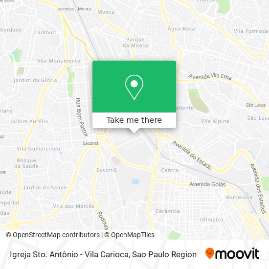 Igreja Sto. Antônio - Vila Carioca map
