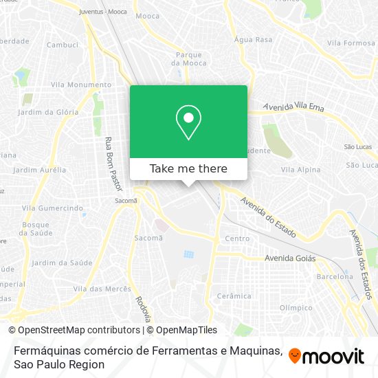 Mapa Fermáquinas comércio de Ferramentas e Maquinas