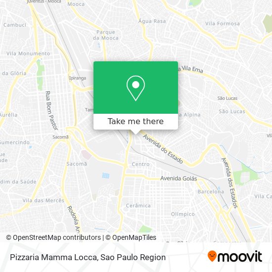 Pizzaria Mamma Locca map