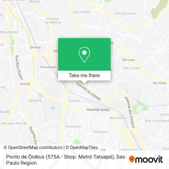 Ponto de Ônibus (575A - Shop. Metrô Tatuapé) map