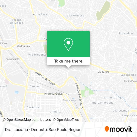 Mapa Dra. Luciana - Dentista