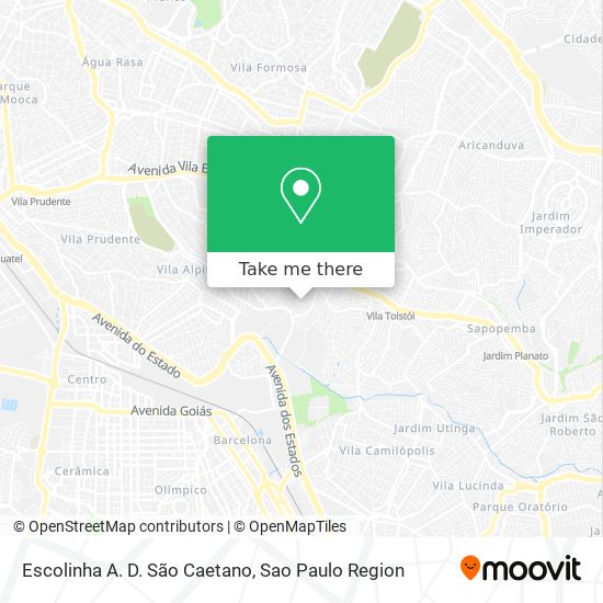 Escolinha A. D. São Caetano map