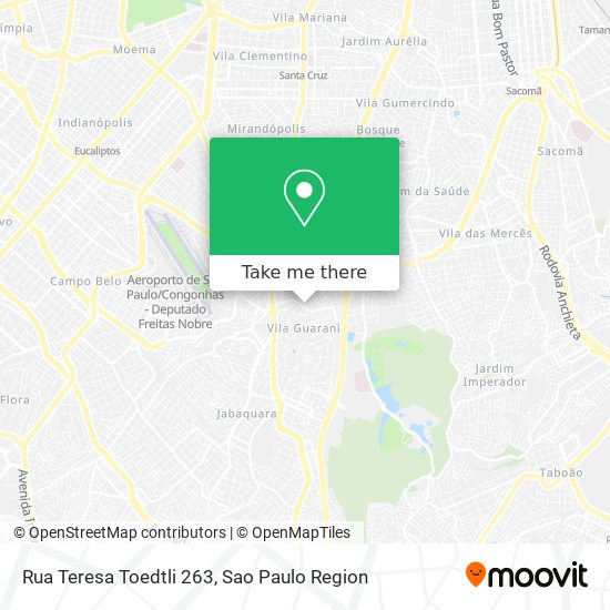 Mapa Rua Teresa Toedtli 263