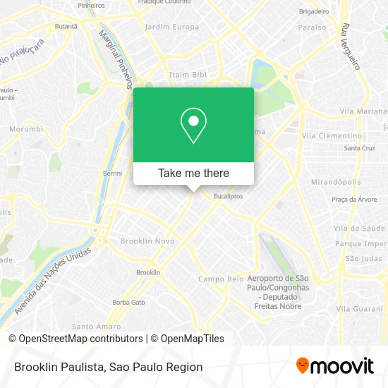 Brooklin Paulista map
