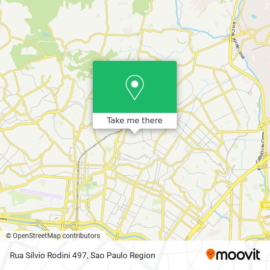 Mapa Rua Sílvio Rodini 497