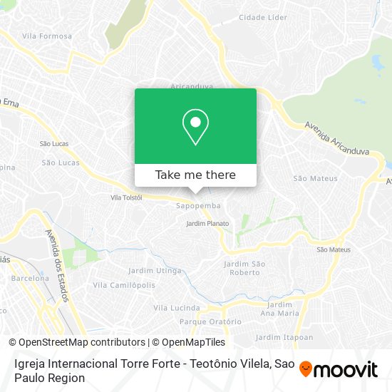 Igreja Internacional Torre Forte - Teotônio Vilela map