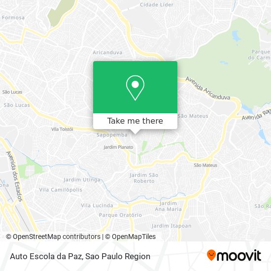 Auto Escola da Paz map