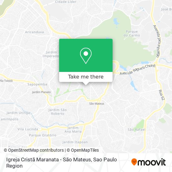Igreja Cristã Maranata - São Mateus map