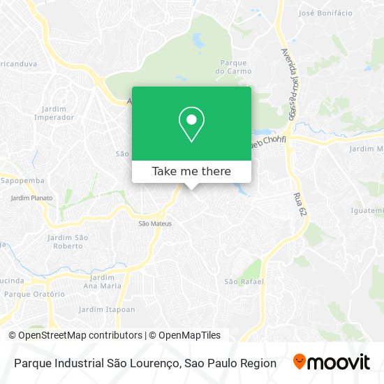 Mapa Parque Industrial São Lourenço