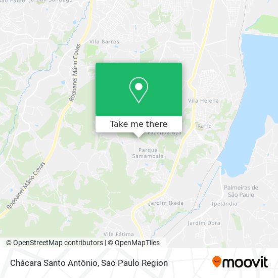 Chácara Santo Antônio map