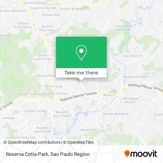 Mapa Reserva Cotia Park