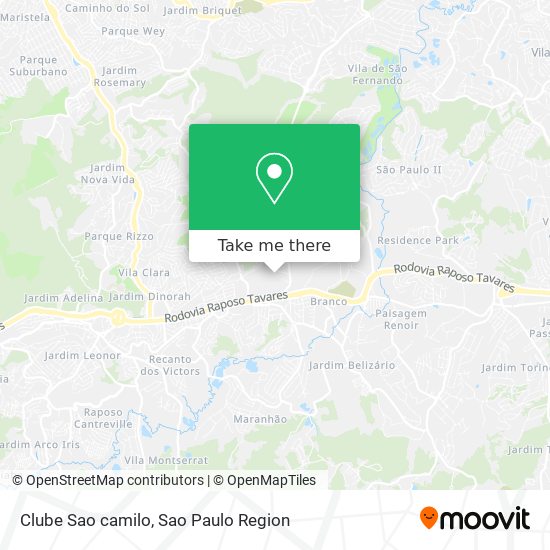 Clube Sao camilo map