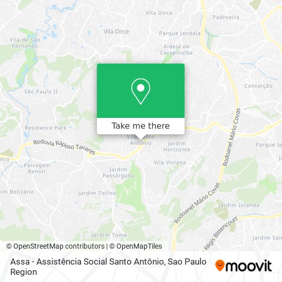 Assa - Assistência Social Santo Antônio map