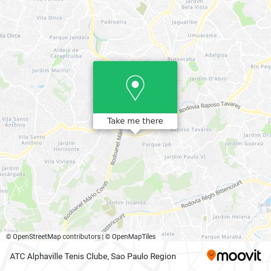 ATC Alphaville Tenis Clube map
