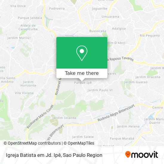 Igreja Batista em Jd. Ipê map