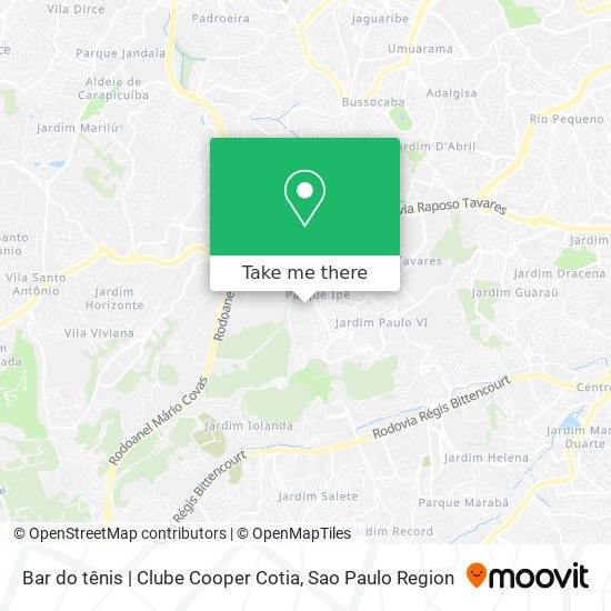 Bar do tênis | Clube Cooper Cotia map