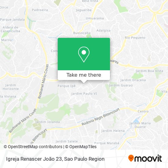 Igreja Renascer João 23 map