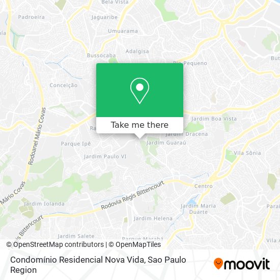 Mapa Condomínio Residencial Nova Vida