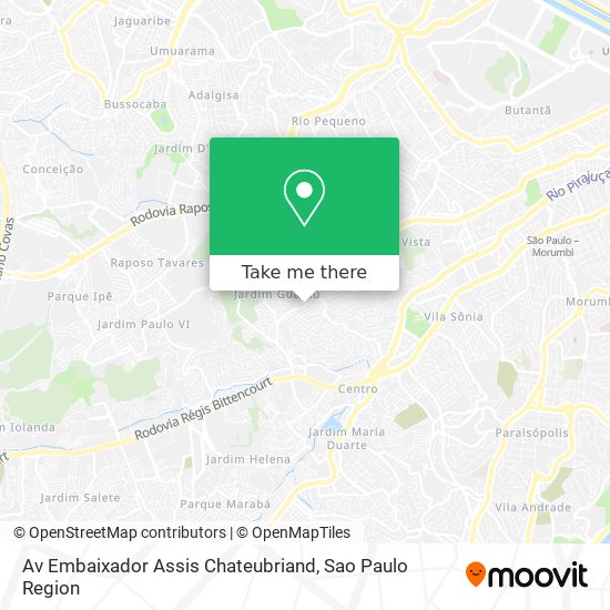 Av Embaixador Assis Chateubriand map