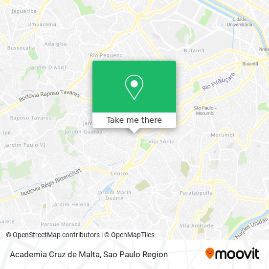 Academia Cruz de Malta map