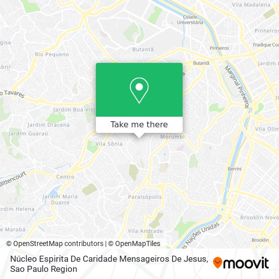 Núcleo Espirita De Caridade Mensageiros De Jesus map