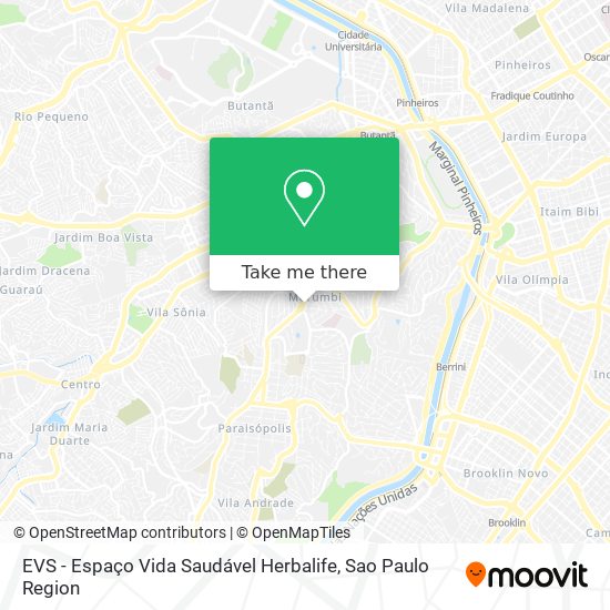 EVS - Espaço Vida Saudável Herbalife map