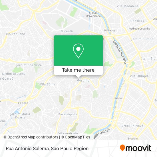 Mapa Rua Antonio Salema