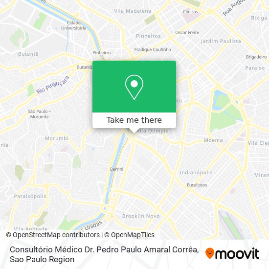 Mapa Consultório Médico Dr. Pedro Paulo Amaral Corrêa