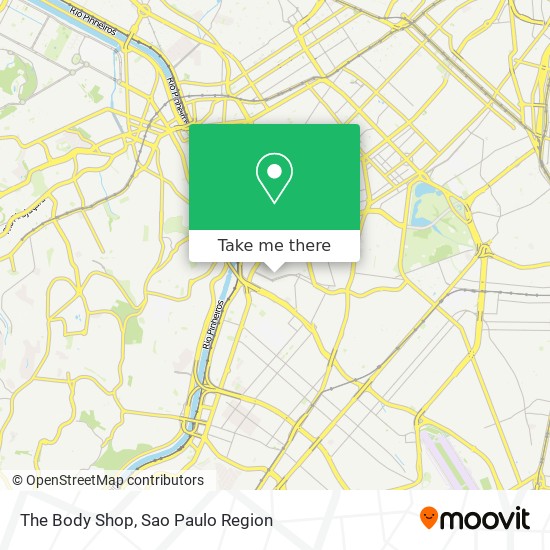 Mapa The Body Shop