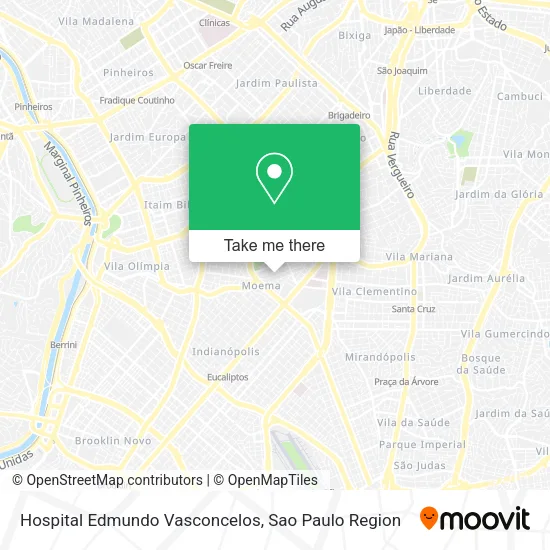 Hospital Edmundo Vasconcelos map