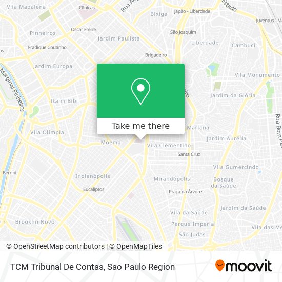 TCM Tribunal De Contas map