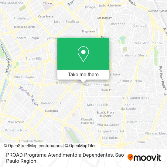 PROAD Programa Atendimento a Dependentes map