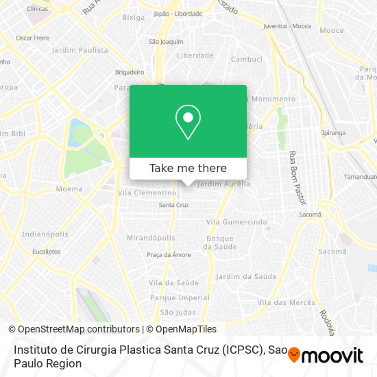 Mapa Instituto de Cirurgia Plastica Santa Cruz (ICPSC)