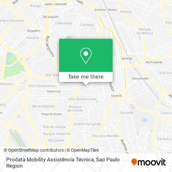 Prodata Mobility Assistência Técnica map