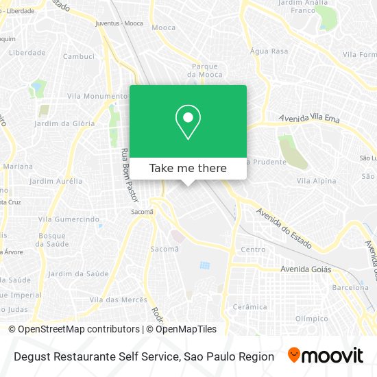 Mapa Degust Restaurante Self Service