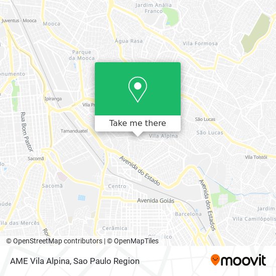 AME Vila Alpina map