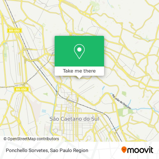 Ponchello Sorvetes map